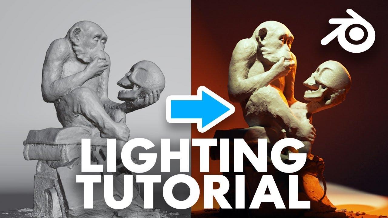 Blender Lighting Tutorial for 3D Beginners Learn how to Light