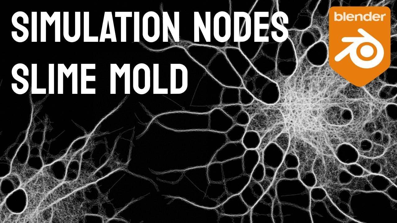 Slime Mold Simulation Nodes Tutorial (Blender 3.6a) BlenderNation Bazaar