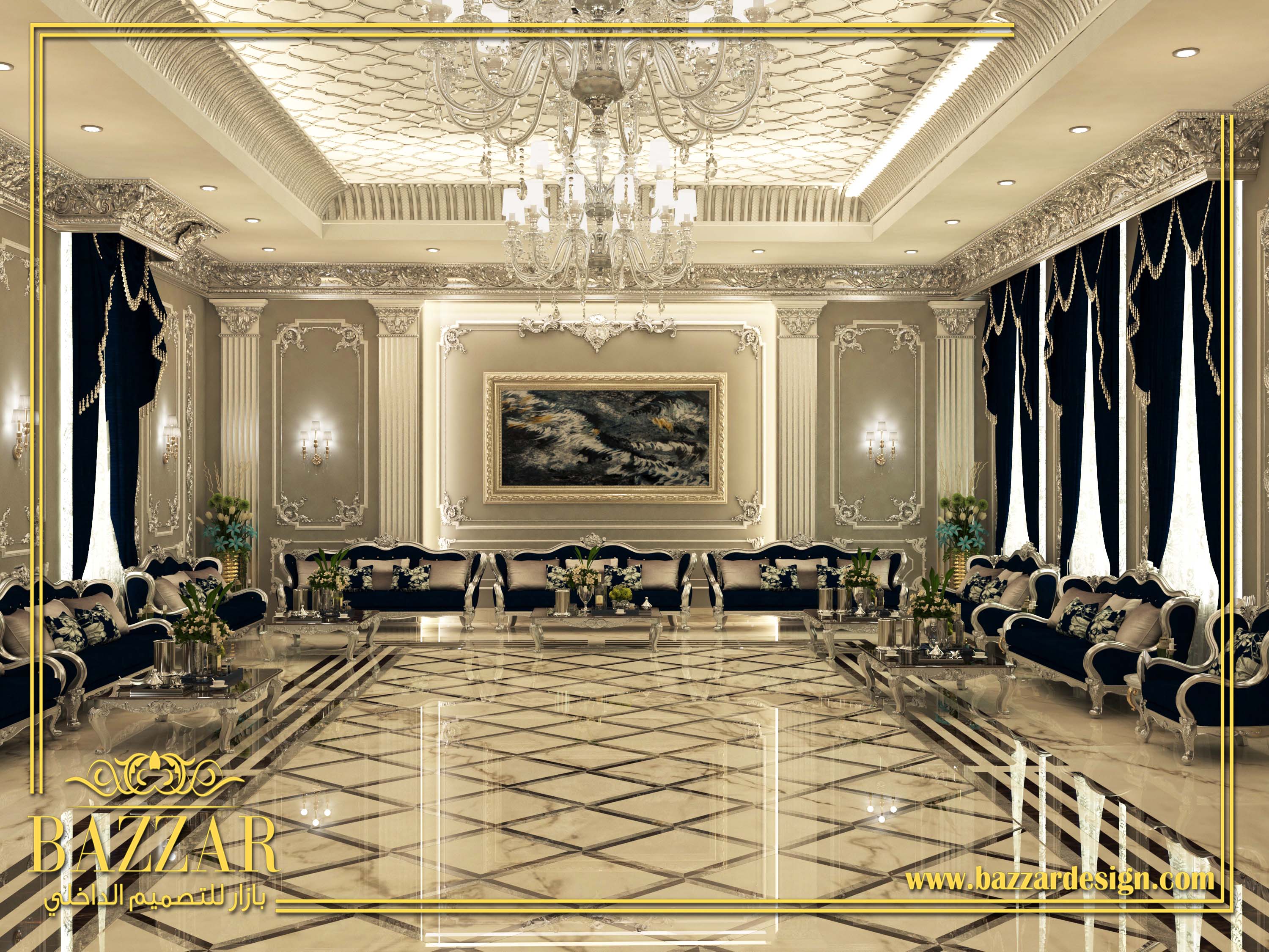 تصميم مجالس وديوانيات خارجية بازار للتصميم الداخلى والديكور
