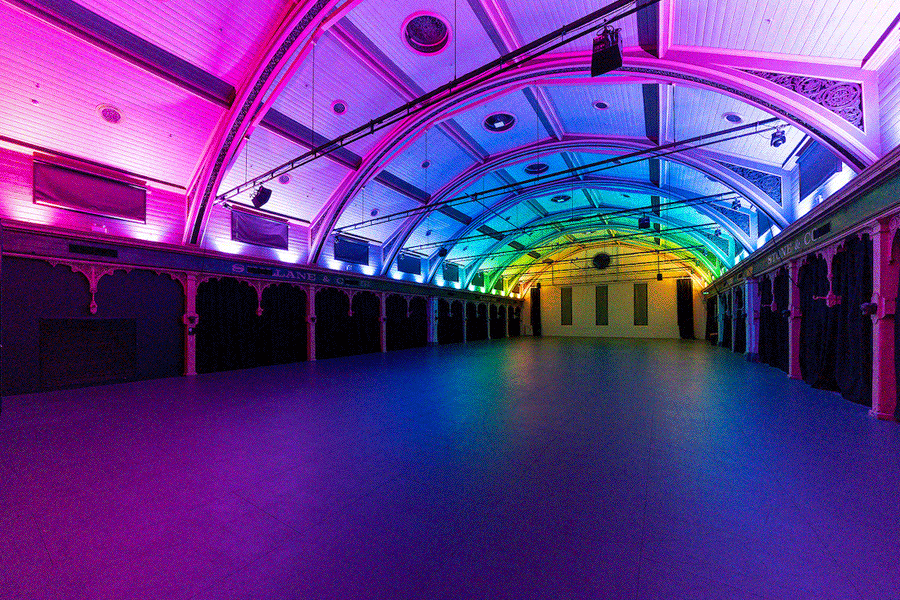 Lighting up the Meat Market, bluebottle installs Color