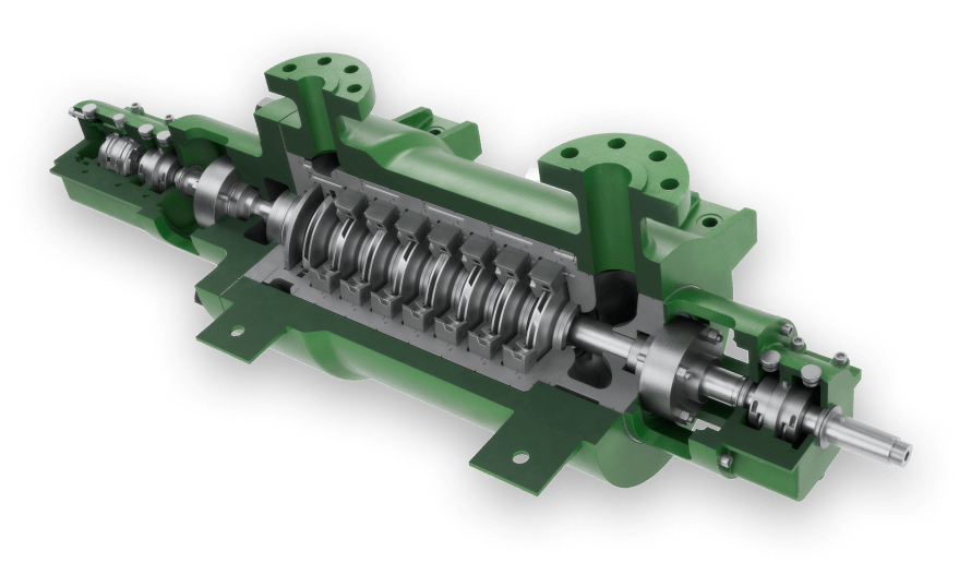 HB Model BB5 API 610 compliant multi stage double casing pumps CPC