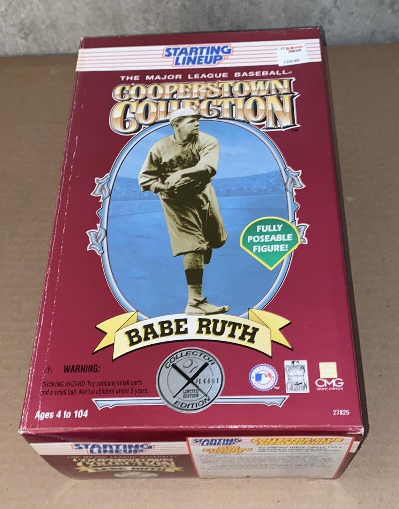 1996 Starting Lineup Babe Ruth Pitching Cooperstown Collection Sealed