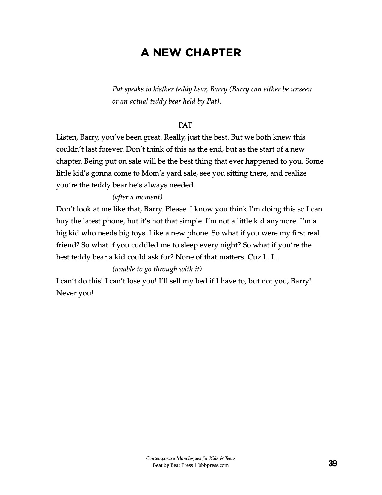 Contemporary Monologues for Kids & Teens Instant Download!