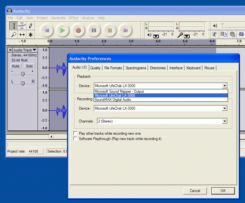 Headset Microphone tests: Microsoft LifeChat LX-3000 vs Plantronics
