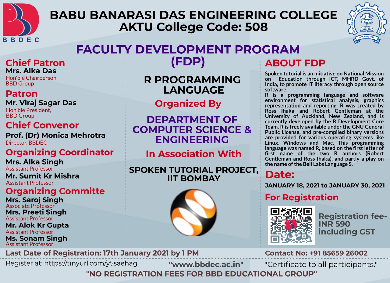 Department of Computer Science & Engineering is organizing