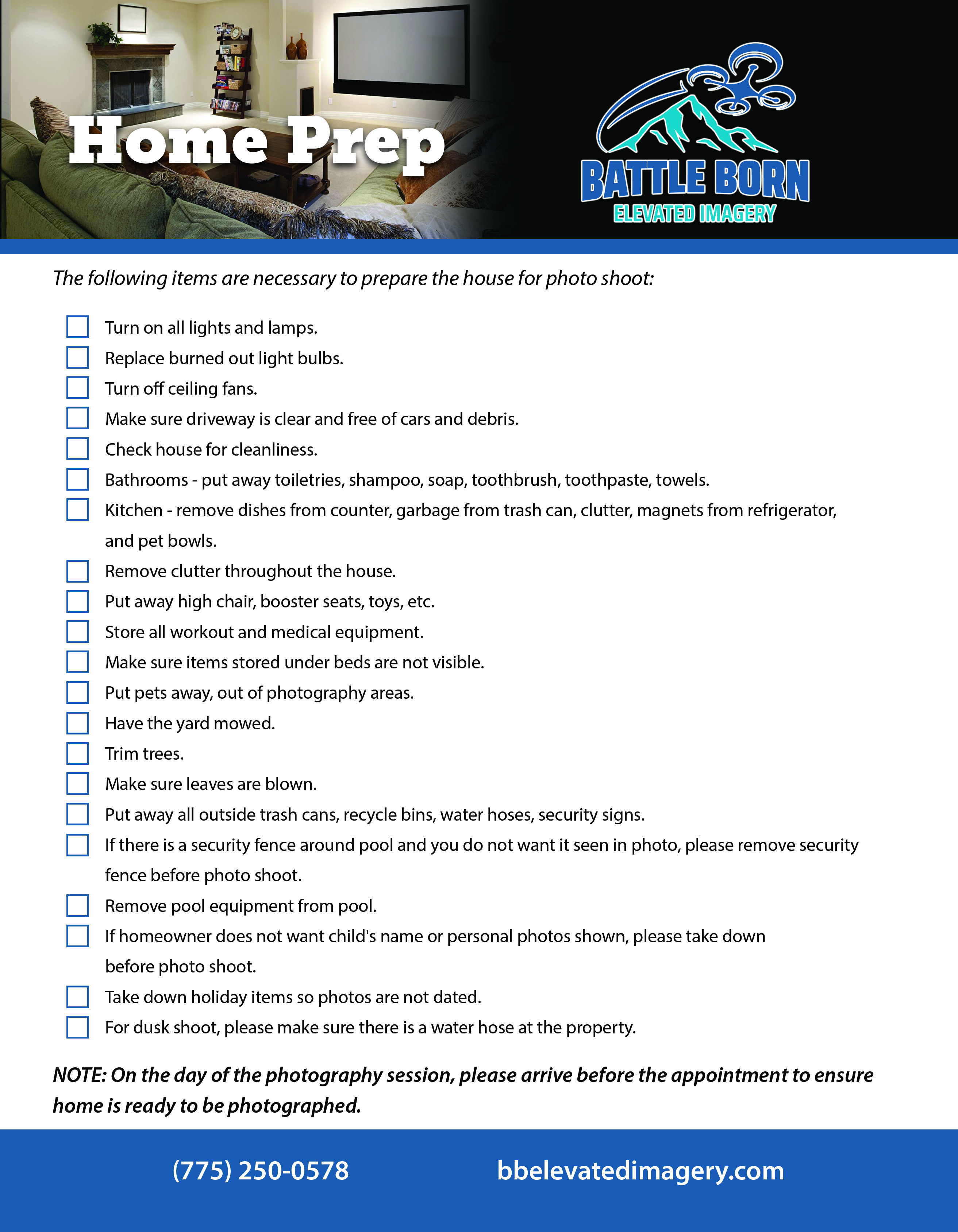 Home Preparation Battle Born Elevated Imagery