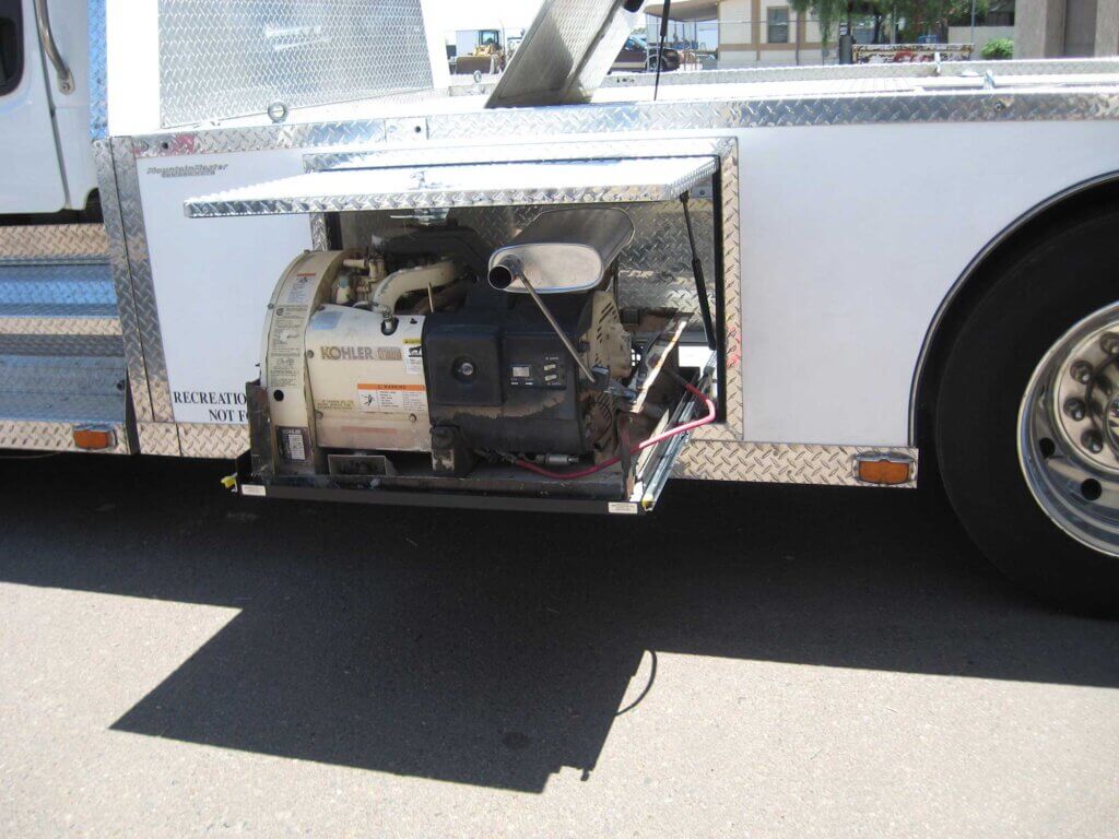 CustomMetalRecreationalVehicleGeneratorShelf BB Enterprises