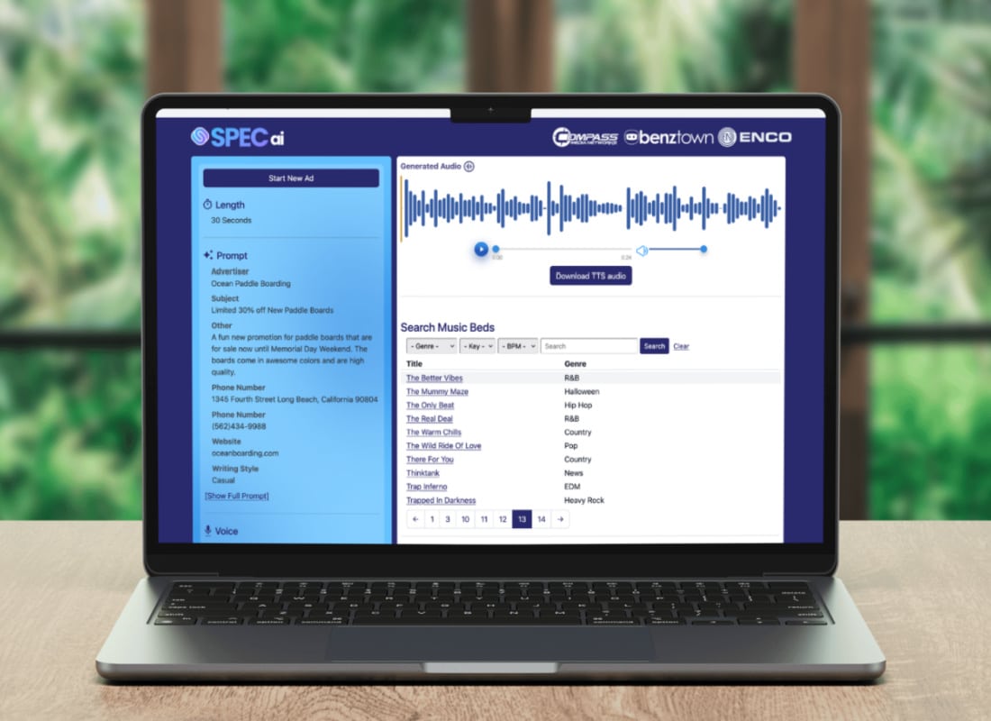 Beasley Media Group Selects SPECai to Implement Across All Stations and