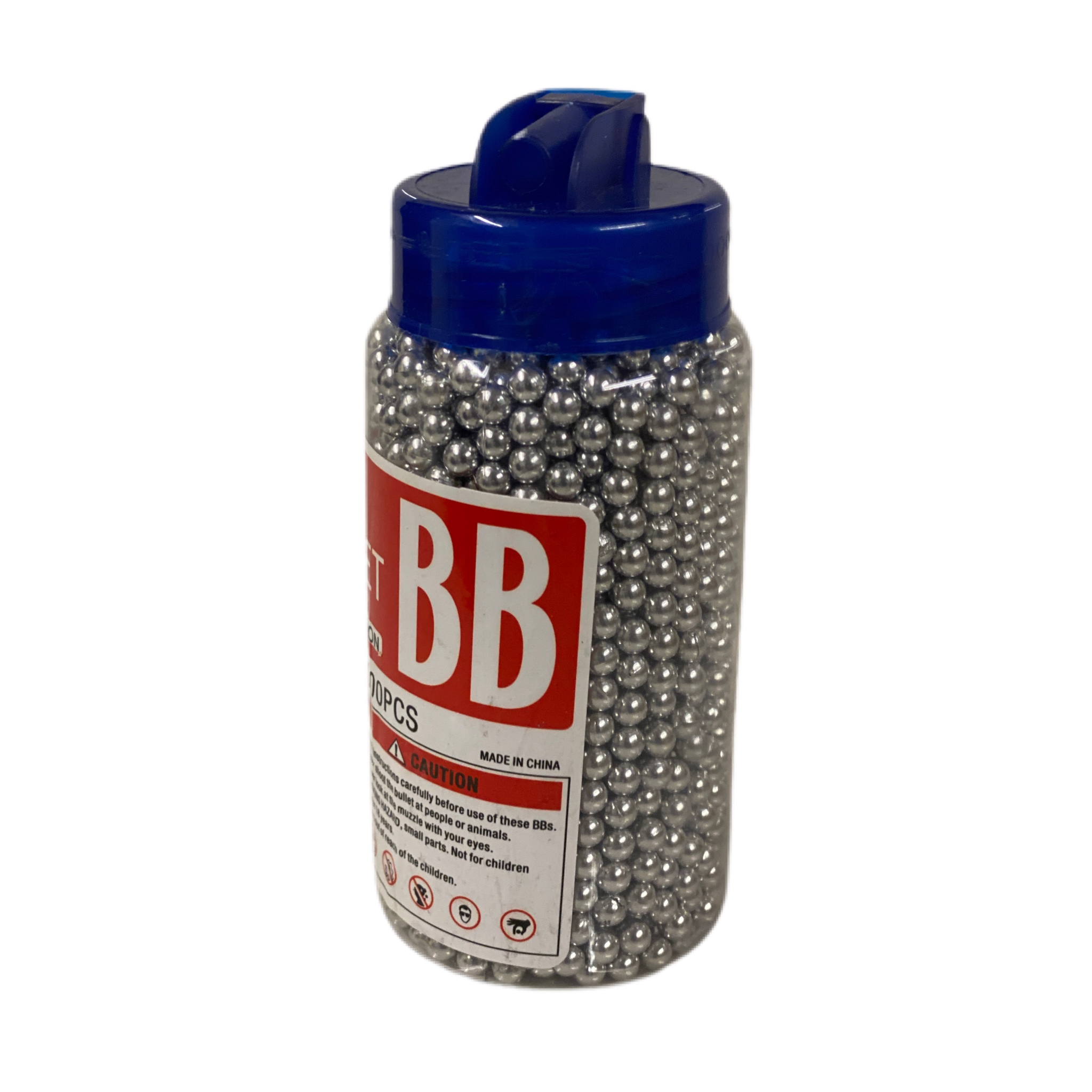 Silver 0.12g 6mm BB Pellets 2000pcs Bottle BBGunsExpress