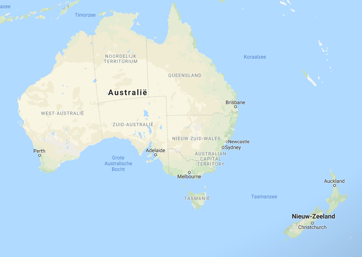 Kaart Files Frankrijk Australie BBK.GKV » Australië