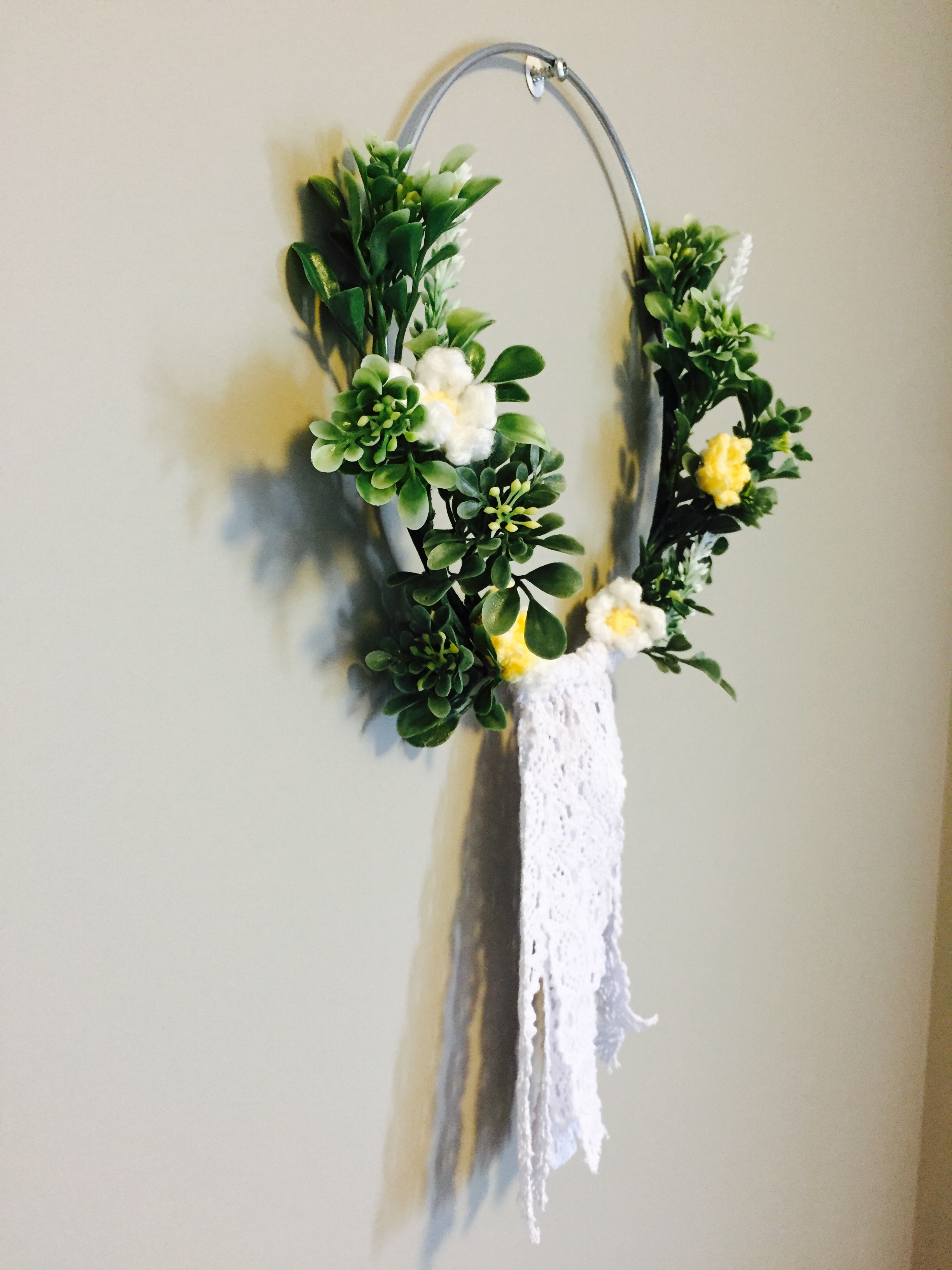 DIY Floral Wall Hanging BBNicks