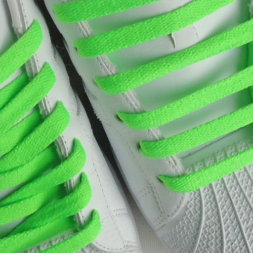 Lime Green Flat Thin Shoe Laces [9LIM] £3.75 BBoy Laces High