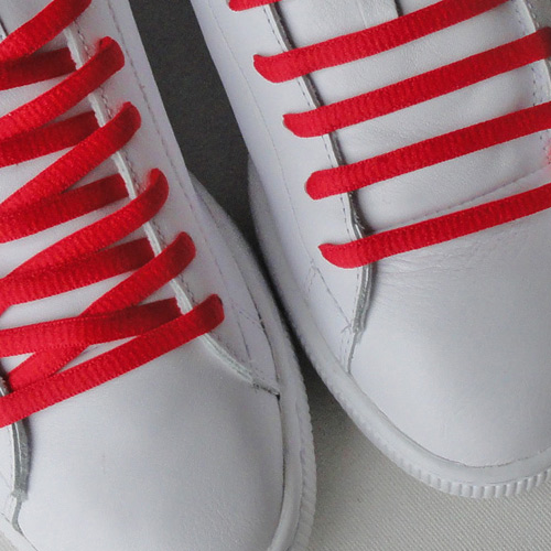 Red Oval SB Thin Shoe Laces [OVRED] £3.50 BBoy Laces High
