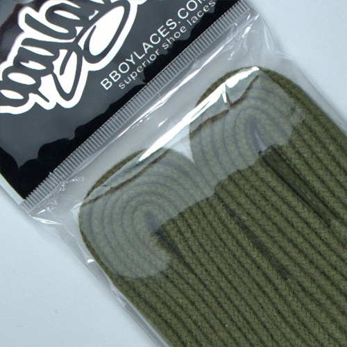Olive Green Cotton Vintage Laces [VOLI] £3.75 BBoy Laces High