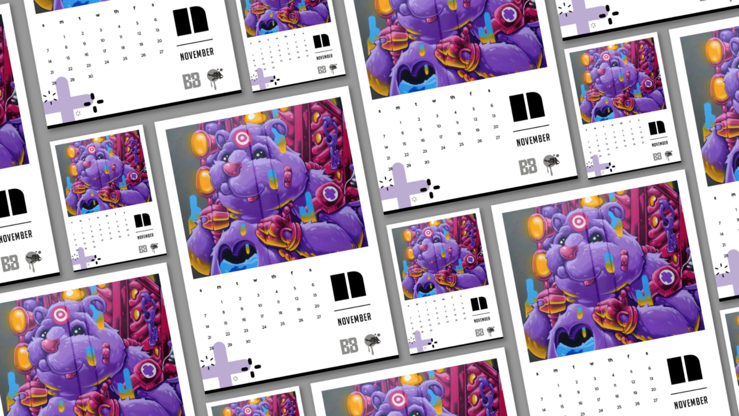 B&B 2021 November Street Art Calendar B&B Print Source