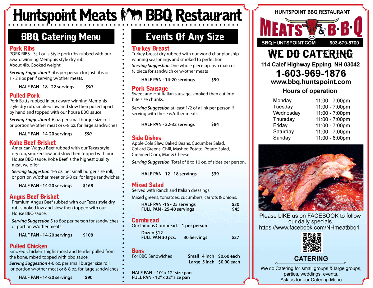 BBQ Catering Huntspoint BBQ The Best BBQ New England