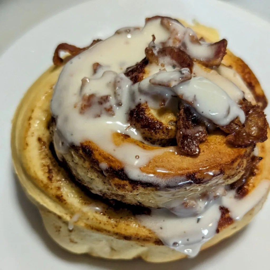 Maple Bacon Cinnamon Rolls BBQ and Baking