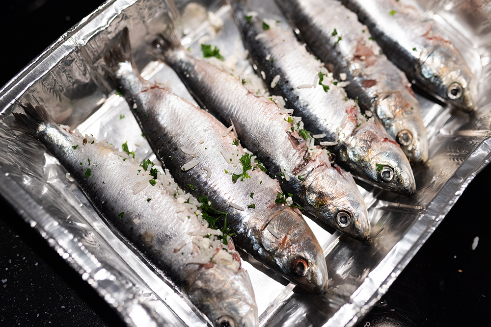 Gevulde sardines van de BBQ BBQandCooking