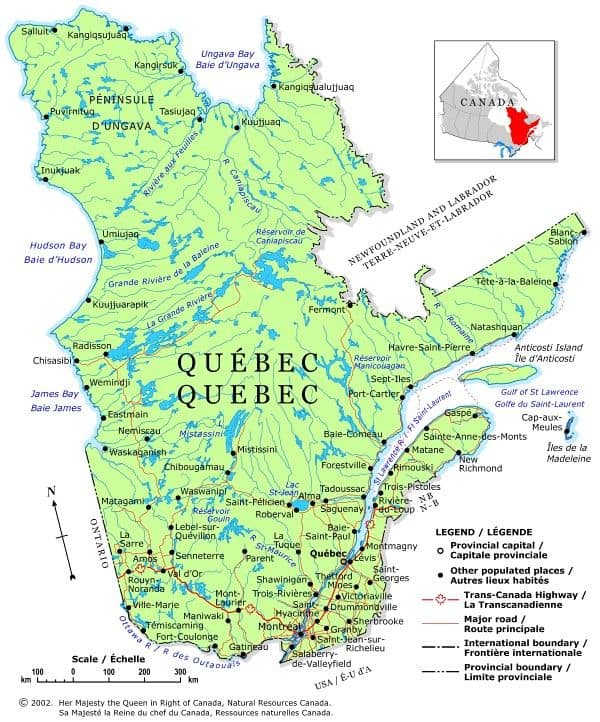 Map Of Quebec Cities And Towns Top Places To Visit In The Province Of Quebec
