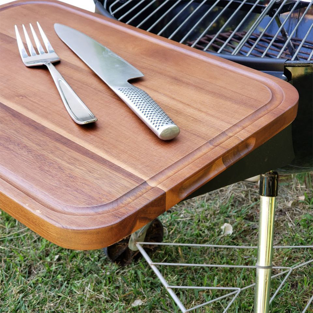 Extra Large Double Sided Hardwood Cutting Board BBQ Dragon