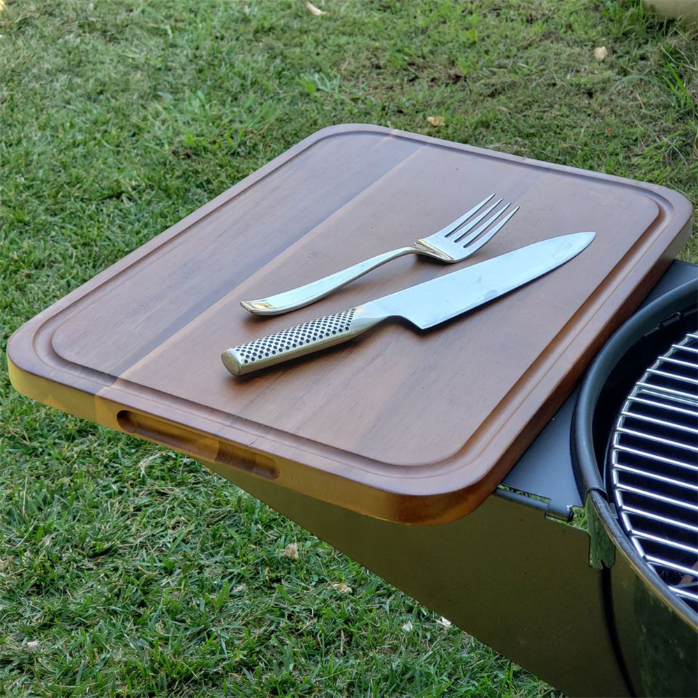 Extra Large Double Sided Hardwood Cutting Board BBQ Dragon