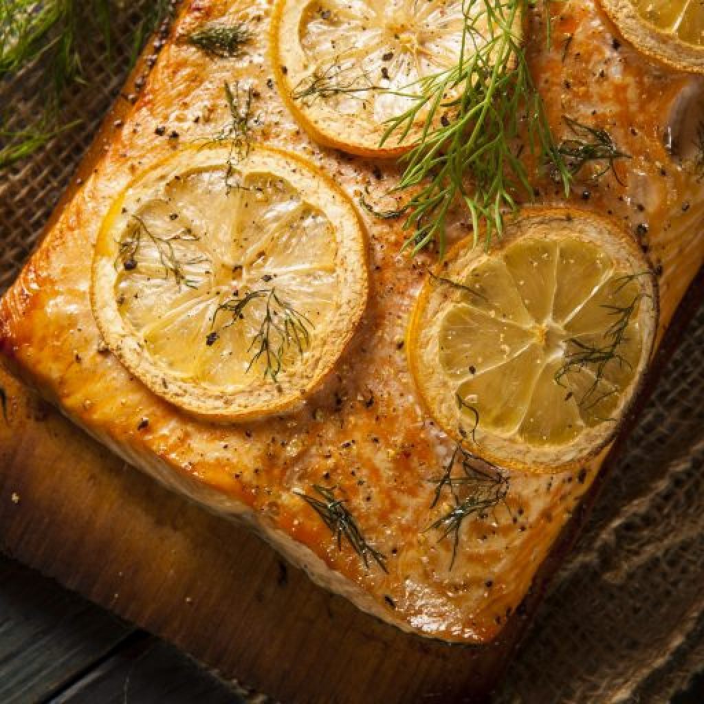 CEDAR PLANK SALMON WITH MAPLEMUSTARD GLAZE The BBQ Chef