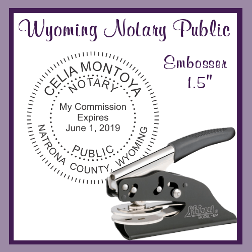 Wyoming Notary Public (Embosser)