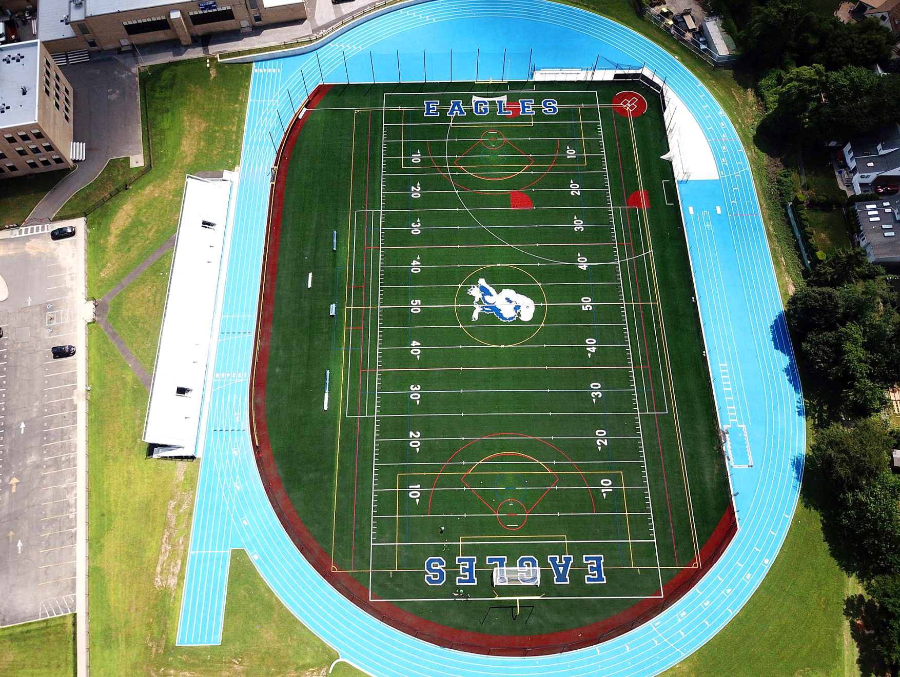 New Athletic Field and Running Track at Valley Stream JHS BBS Arch