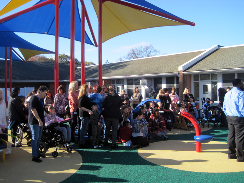 Adaptive Playground Opens at Nassau BOCES’s Carmans Road School BBS Arch