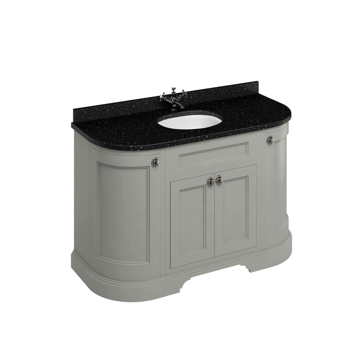 134 Freestanding Vanity Unit with Doors BB Whitebook