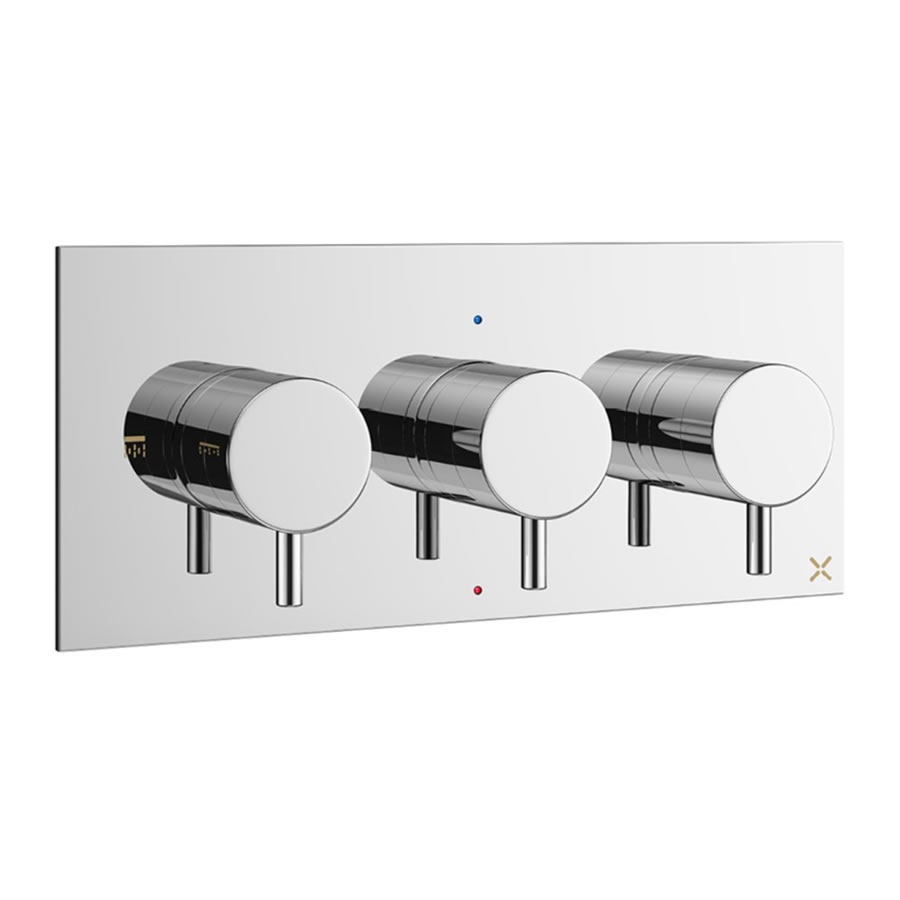 MPRO Thermostatic Shower Valve with 2 Way Diverter Landscape BB Whitebook