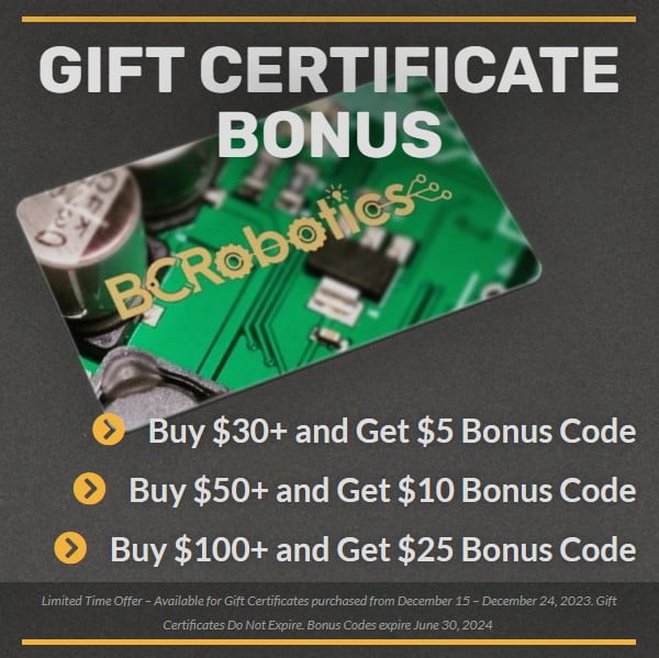 BC Robotics 10 Bonus Code BC Robotics