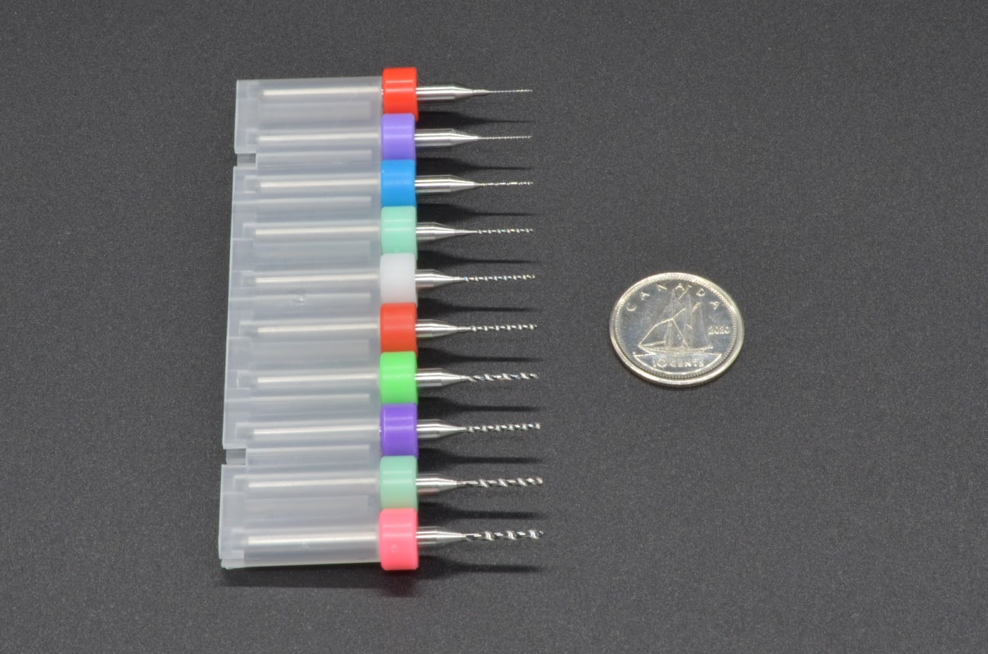Miniature Drill Bit Set 0.3mm to 1.2mm 10 Piece Kit BC Robotics