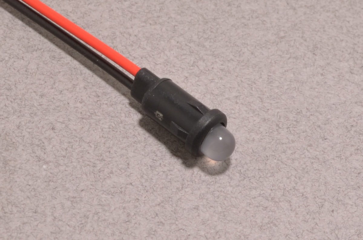 Red/Green 5mm Panel Mount LED BC Robotics