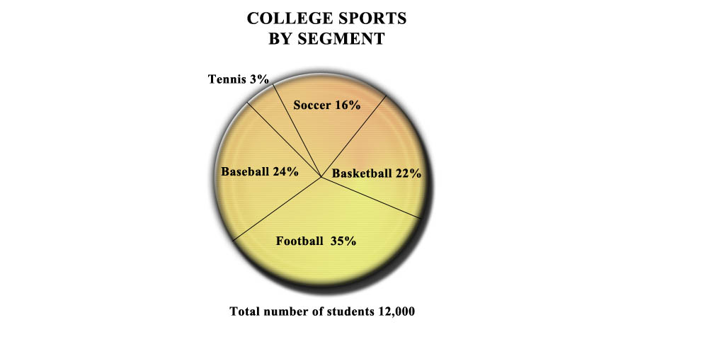 Pie Chart Sports BCA Test Prep