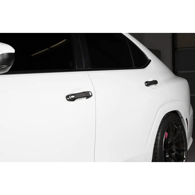 OLM 2022+ Subaru WRX Carbon Fiber Door Handle Covers w/ Lock/Unlock