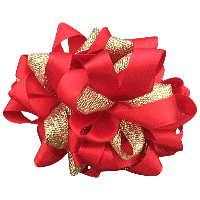 Red Gold Scrunchie BC Browbands