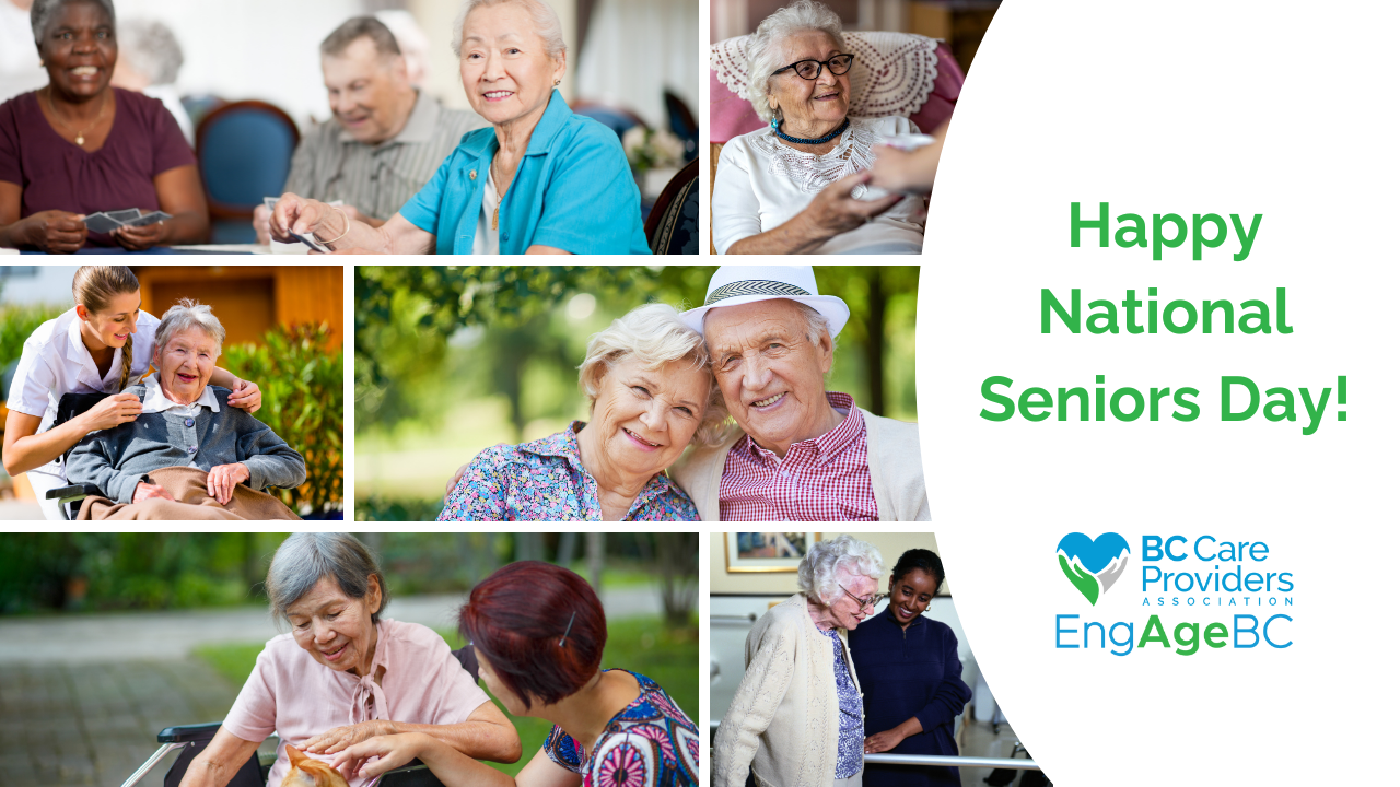 Happy National Seniors Day from BCCPA and EngAge BC BC Care Providers