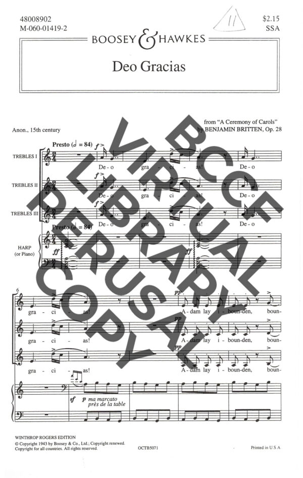 Deo Gracias BC Choral Federation