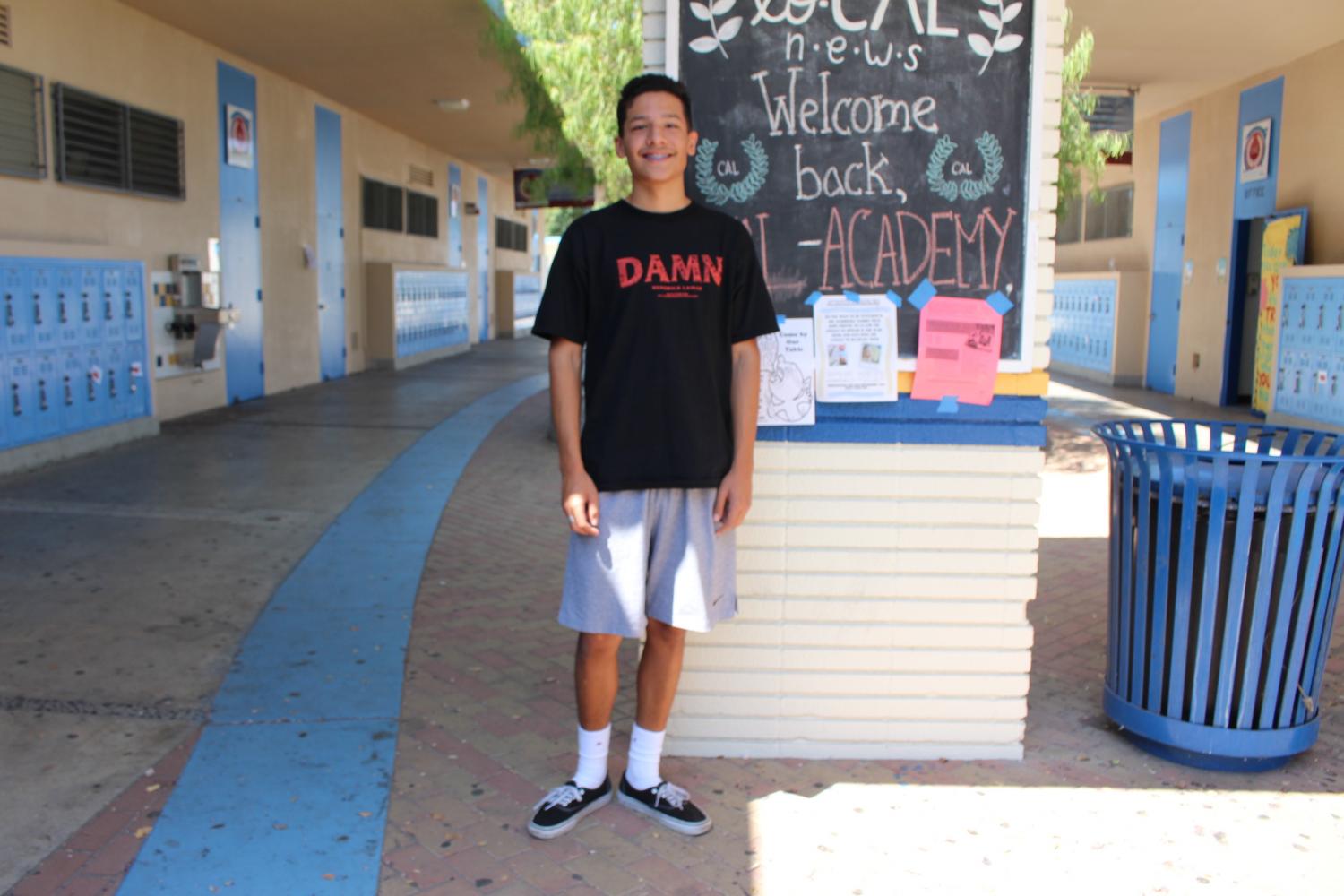 Bryan Saucedo, this year’s 20172018 Senior Class President The