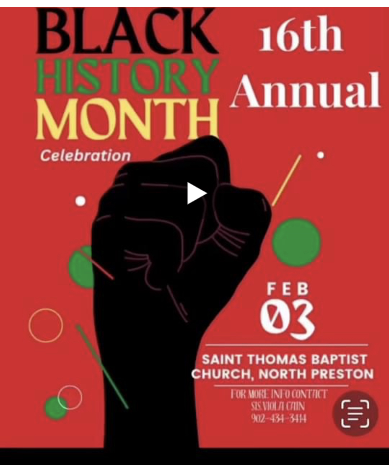North Preston Lady Auxiliary 16 th Annual Black History Month