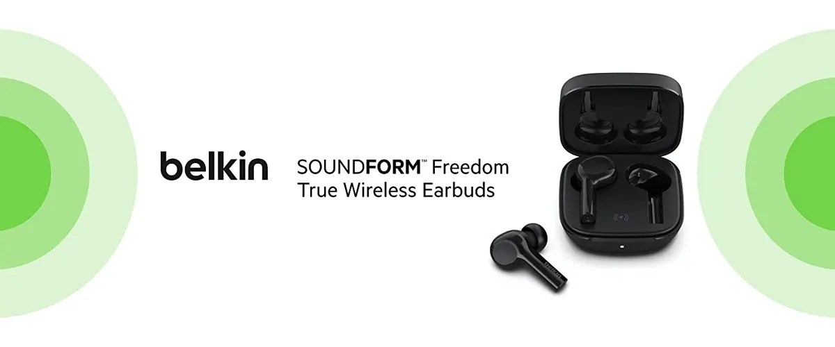 Shop Belkin SOUNDFORM Freedom True Wireless Earbuds Black at the