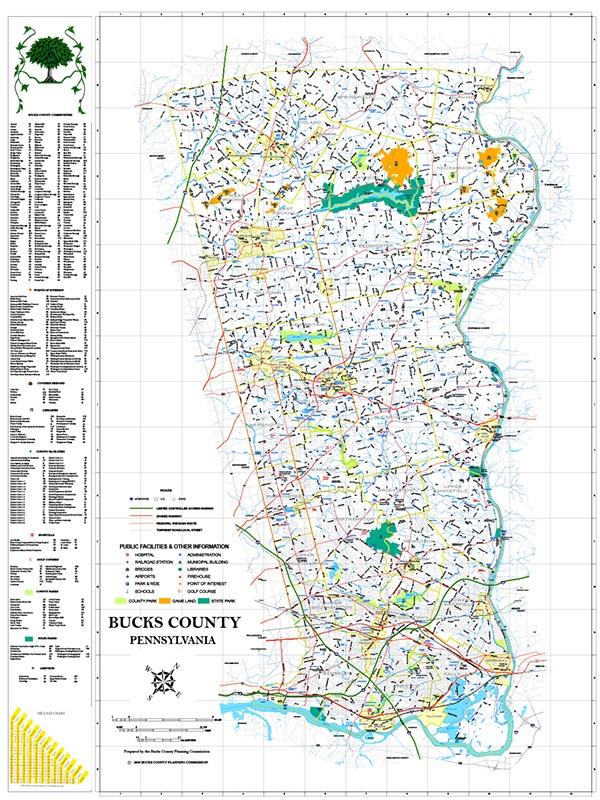 Bucks County Pa Gis Bucks County Map Bucks County Pennsylvania Genealogy Familysearch