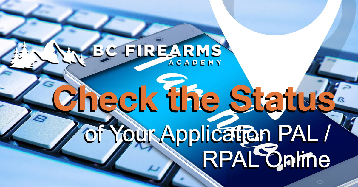 Check the Status of Your Application PAL / RPAL Online
