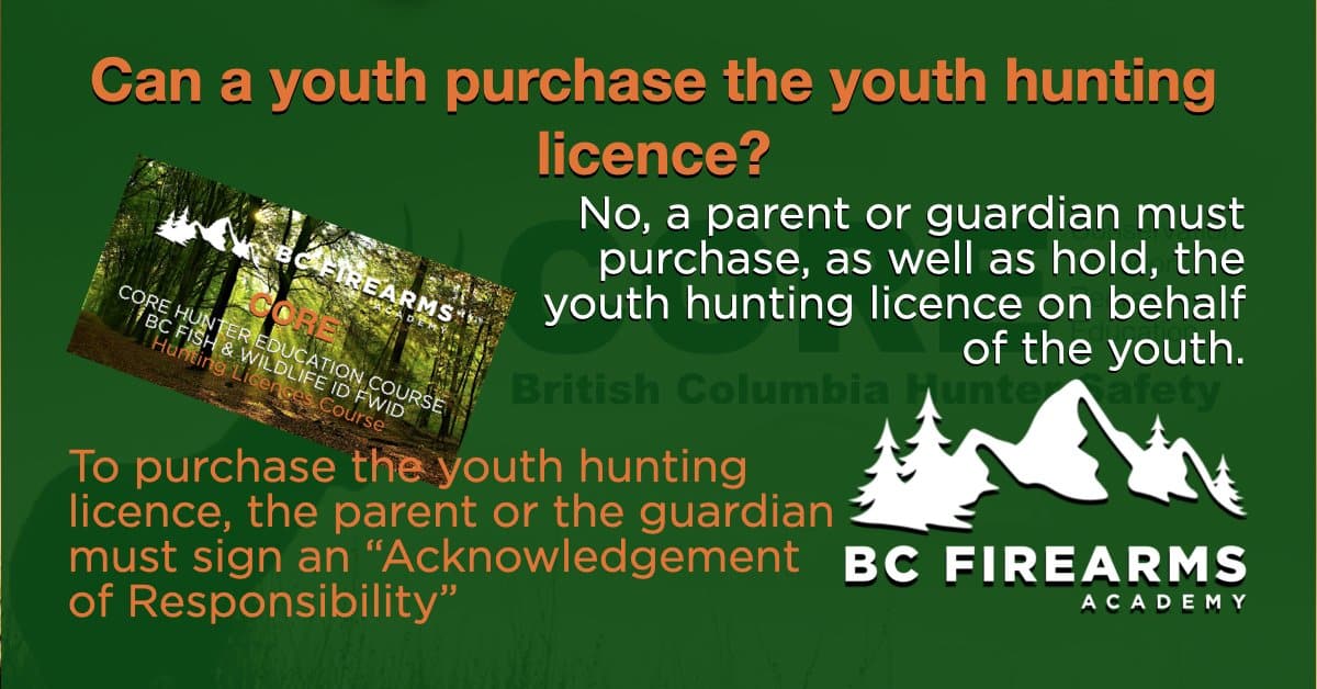 Can a youth purchase a youth hunting licence? BC Firearms Academy