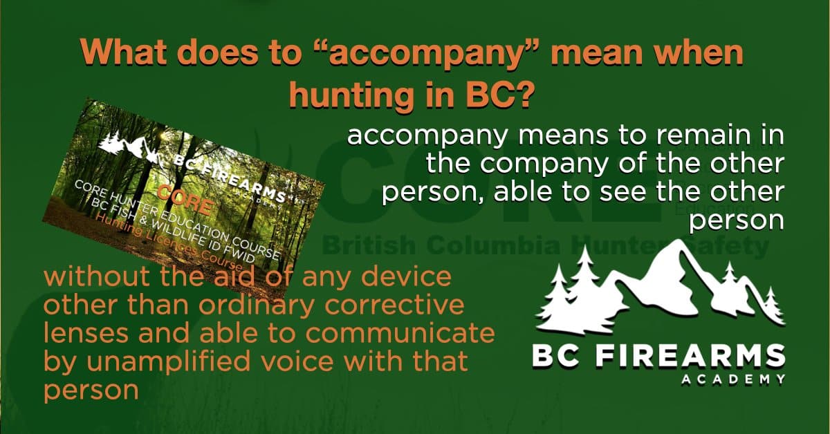 What does to mean when hunting in BC? means