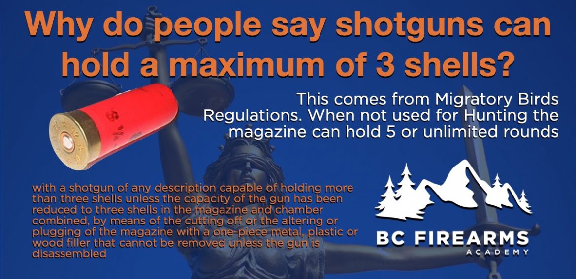 Why do people say shotguns can hold a maximum of 3 shells?