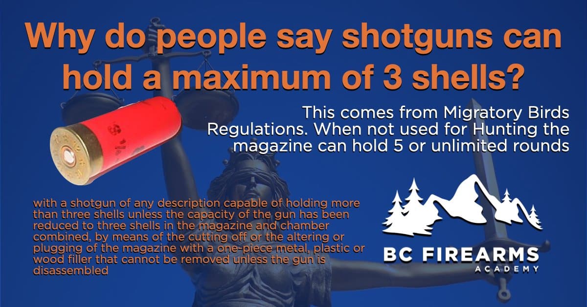 Why do people say shotguns can hold a maximum of 3 shells?