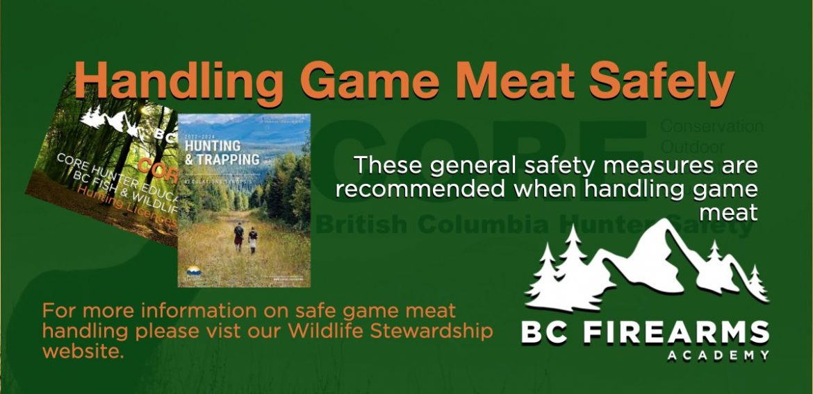 Handling Game Meat Safely BC Firearms Academy
