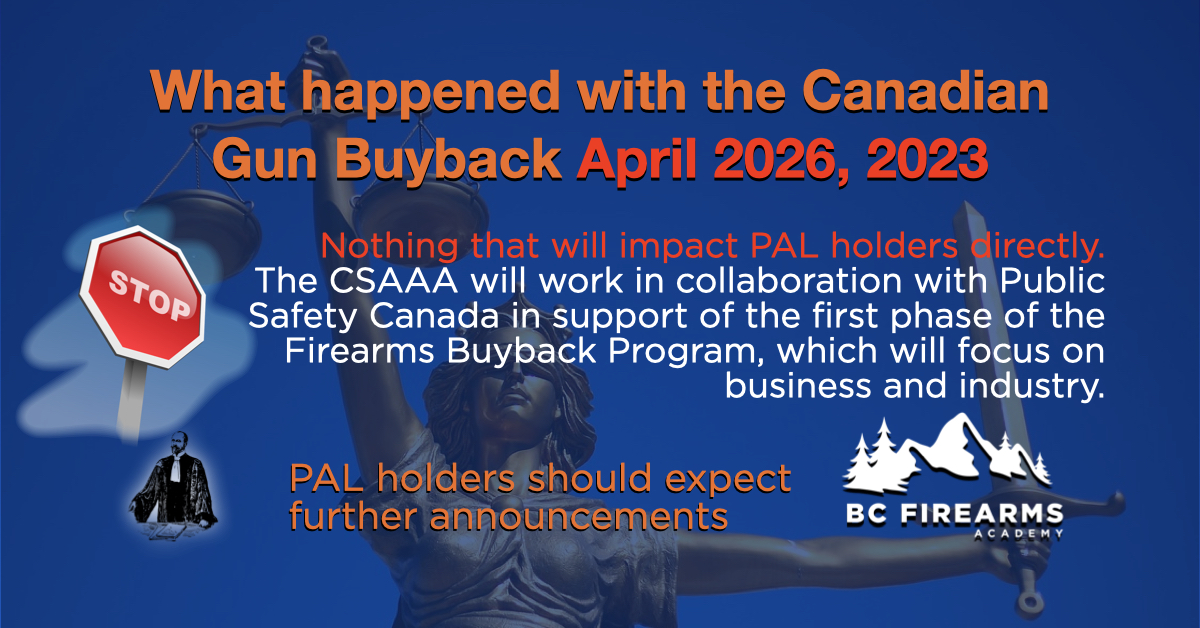 What happened with the Canadian Gun Buyback April 2026, 2023